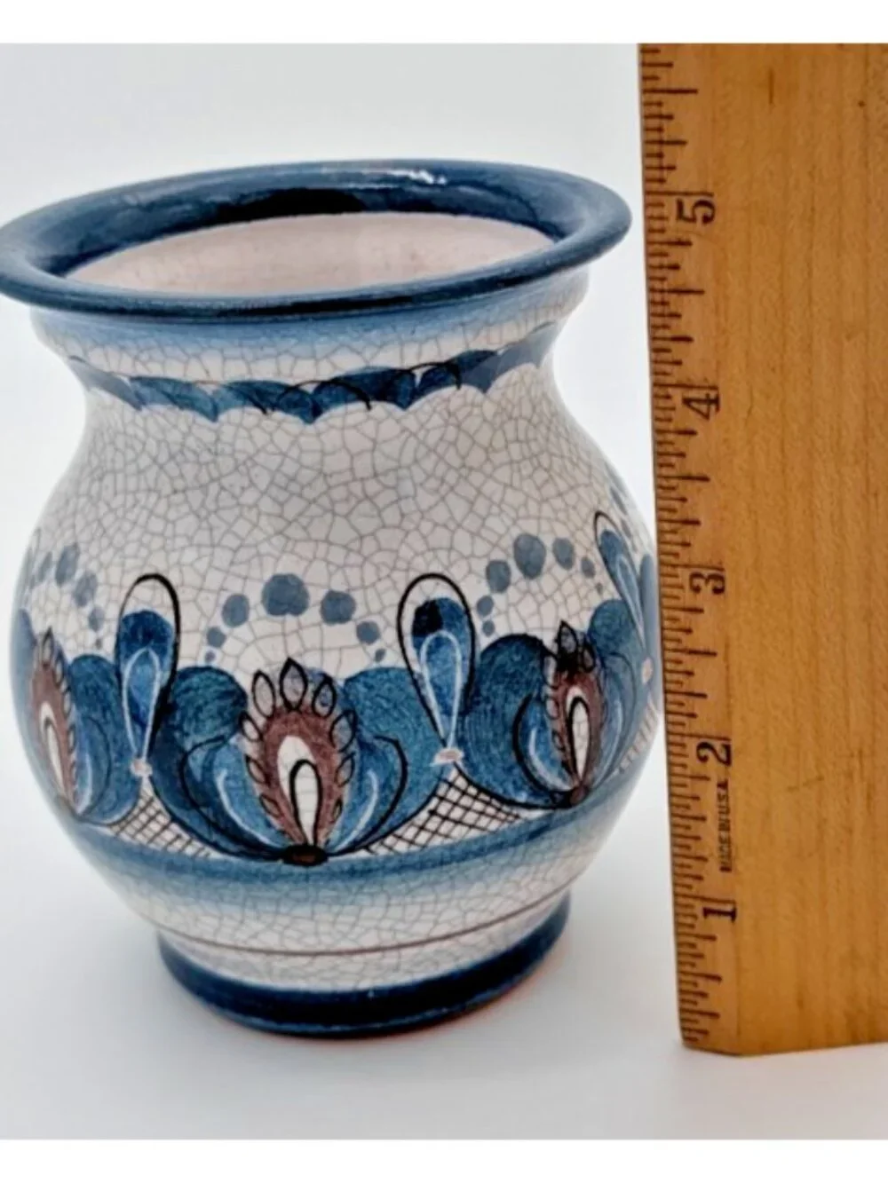 vintage KF Gmunden hand painted bud vase Austrian ceramic pottery 5